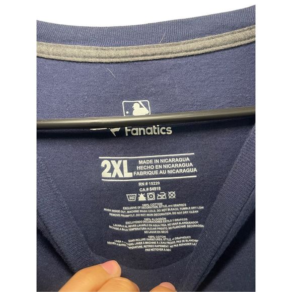 Fanatics Tampa Bay Rays Tshirt Size 2XL - Picture 2 of 4